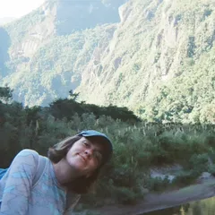 Zoe in the mountains